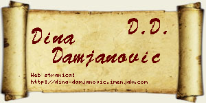 Dina Damjanović vizit kartica